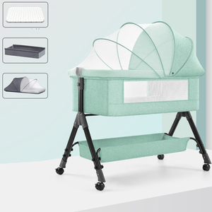 Multifunctional Baby Crib Foldable Mosquito <b>Net</b> <b>Bed</b> with Movable Diaper Changing Table Babi Game <b>Bed</b> - Product Image 5