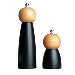 Wooden Pepper Mills Salt And Pepper Grinder Adjustable Salt Pepper Mills