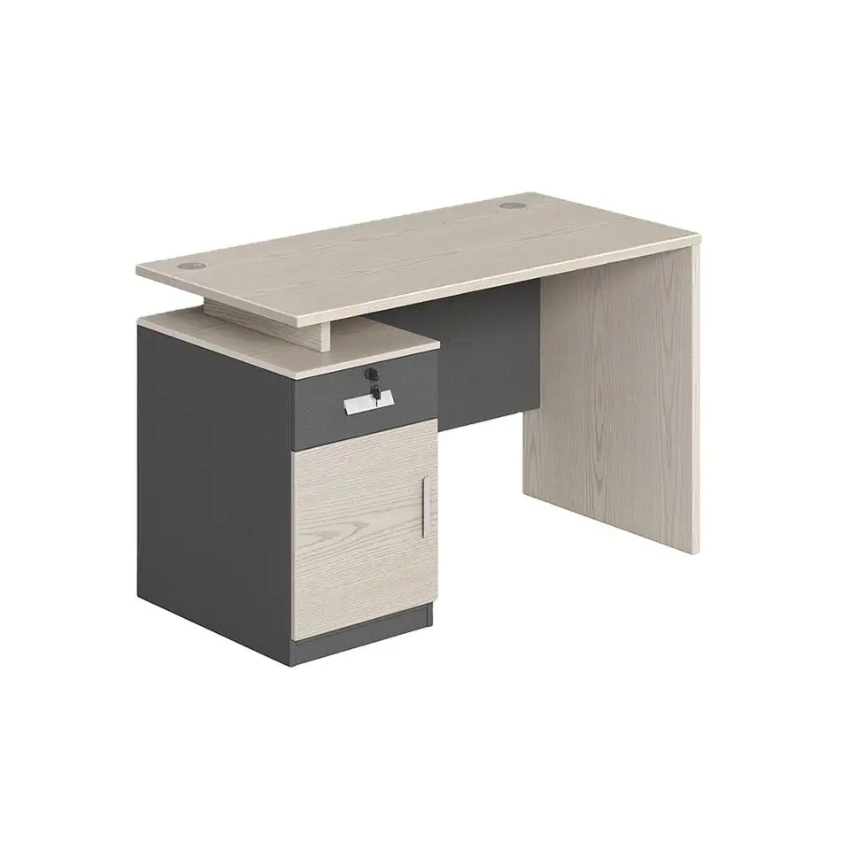 Nouveau mobilier de bureau en bois moderne pour 1 personne bureau d'ordinateur de table de personnel de direction de 1.2 mètres