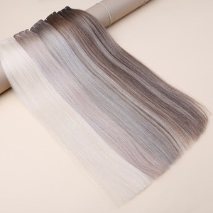 Extensions de <span class=keywords><strong>cheveux</strong></span> B4/60 douces et légères, nouvelle tresse Genius, double trame, style lisse et soyeux, 100% <span class=keywords><strong>cheveux</strong></span> humains vierges européens Remy - Product Image 3