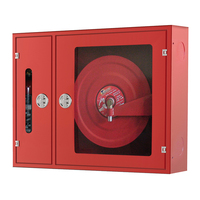 Armoire à tuyau d'incendie avec hache à feu et ensemble complet de boîte à tuyau d'incendie armoire rouge à Double couche en acier au carbone mural