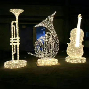 Waterproof Musical Instrument Motif Lighting for Christmas Streets Hotels Malls Plazas Parks and Festival Decor - Product Image 1