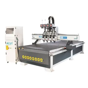 Automatic Loading and Uploading CNC Router Multihead Wood Engraverwith Vacuum Adsorption System