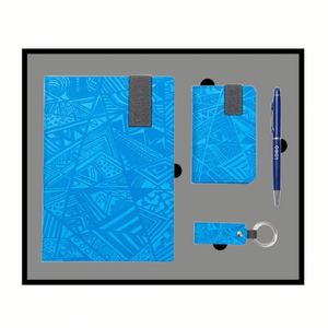 Set de Regalo Promocional OEM con Logotipo Personalizado, Cuaderno A5, Estuche para Tarjetas, Memoria USB, Caja de Regalo de Papel Kraft - Product Image 1