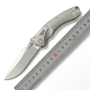 มีดพับคุณภาพสูง DIY Micro Tech ใบมีดคู่ รุ่น Dragon Knife เหล็กกล้าไร้สนิม D2 ด้ามอลูมิเนียมปรับแต่งได้ตามสั่ง OEM สำหรับตั้งแคมป์ พกพา EDC 1 - Product Image 1