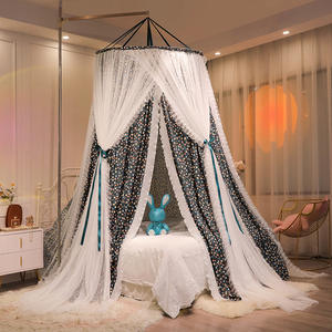 1.5m 1.8m universel pliable sans poinçon tente de <span class=keywords><strong>lit</strong></span> adultes Double taille ménage ombrage rideau plafond <span class=keywords><strong>moustiquaire</strong></span> intégré - Product Image 3