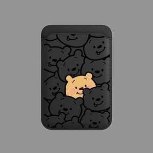Portacarte Magnetico <span class=keywords><strong>Winnie</strong></span> the <span class=keywords><strong>Pooh</strong></span> in Pelle con Portafoglio Staccabile per Badge e Comodità Quotidiana - Product Image 1