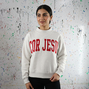 COR JESUS WHITE Hooded Winter <b>Men's</b> 100% Cotton Vintage Style Breathable Quick Dry Applique Embroidery Finer Threads - Product Image 1
