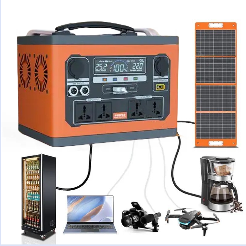 Солнечная портативная электростанция 110V/220V 2500W 2000W 1500W AC Портативный Engergy с USB литиевая батарея солнечный генератор