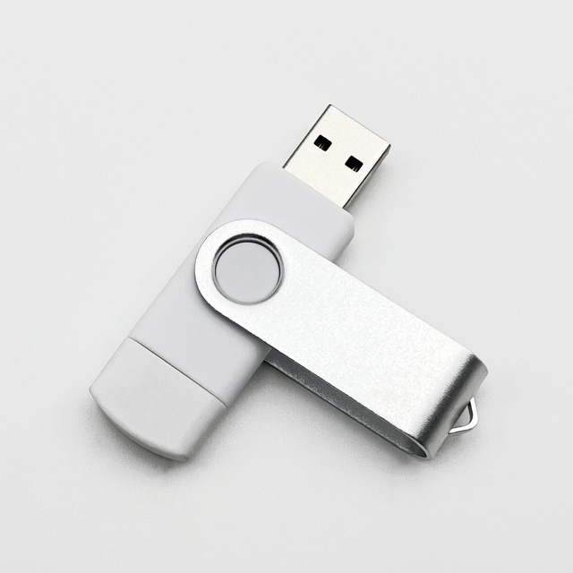 Hot OTG Metal USB Flash Drive with 1GB 2GB 4GB 8GB 16GB 32GB 64GB 128GB Type C Phone Pendrive New USB 2.0 Interface