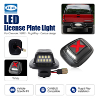 Feux de plaque d'immatriculation LED fumés en forme de X (2 pièces) pour Chevrolet C/K 1988-2001 Blazer 1992-1994, Plug and Play, sans polarité