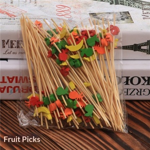 Livraison gratuite, brochettes à fruits jetables en acier inoxydable 316, fourchettes à fruits, fleurs artificielles, <span class=keywords><strong>parapluie</strong></span> à cocktail, cure-dents KTV, sandwich - Product Image 5