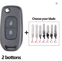 Coque de clé télécommande pour Renault Express, Uit, Megane 3, Logan 2, Kadjar, Captur, Symbol, Dacia Duster