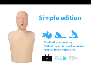 CPR cardiopulmonary hồi sức mô phỏng bức tượng bán thân y tế mannequin sơ cứu đào tạo thở nhân tạo cao su - Product Image 5