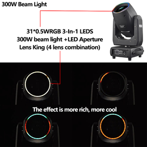 Zy 300 <span class=keywords><strong>w</strong></span>át <span class=keywords><strong>LED</strong></span> chùm di chuyển ánh sáng với <span class=keywords><strong>LED</strong></span> khẩu độ kết hợp <span class=keywords><strong>LED</strong></span> Strip di chuyển người đứng đầu đèn sân khấu cho Disco - Product Image 3