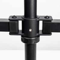 Support de bureau multi-angles rotatif pour ordinateur portable, avec pince de fixation, personnalisable (couleur/logo/gravure laser)