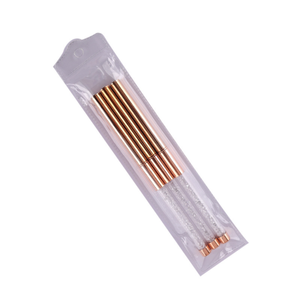 Pinceau à ongles ultra-fin en nylon avec manche diamant blanc et capuchon, pour dessin de lignes fines, peinture et nail art en salon - Product Image 2