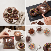 Gâteau Donut au Chocolat 25g OEM, Vente Chaude