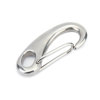 Mousqueton durable à ressort en forme d'oeuf, crochet en acier inoxydable, matériau en zinc, finition unie-pour les bateaux de marine suspendus, les yachts