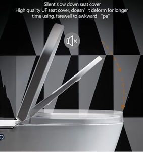 Ensemble WC mural économique en céramique sans bride avec bidet, prix bas, liquidation de stock pour salle de bain - Product Image 2