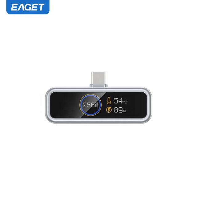 EAGET I30Pro Memoria USB for Phone Type-C Flash Disk with Lcd Display Screen 128GB/256GB/512GB Pendrive USB Stick Thumb Drive