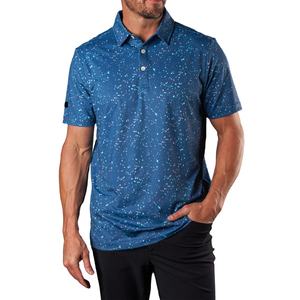 Polo de Golf de Manga Corta sin Cuello, Color Sólido, de Secado Rápido, Estilo Japonés, para Verano, en Poliéster y Spandex con Elasticidad en 4 Direcciones, Venta al Por Mayor - Product Image 1