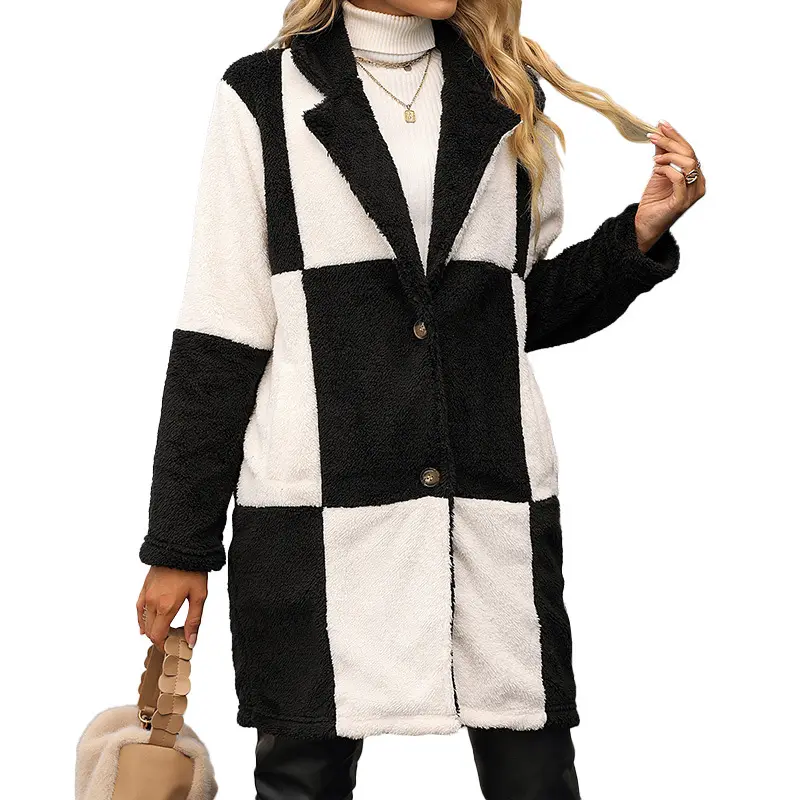 2023 New Winter Latest Design Female Wool Trench Customized Brand Logo Women Long Coats