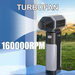 Nouveau ventilateur portatif ultra-rapide 160 000 tr/min, souffleur turbo-jet puissant avec éclairage LED, pour camping extérieur et dépoussiérage, moteur sans balais - Product Image 3