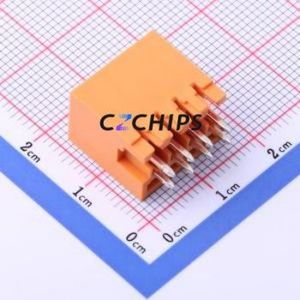 KF2EDGEVC-3.5-2*4P Plug-in Terminal Block Through hole,P=3.5mm Connector Board-to-Board / Socket - Closed 2x4P 3.5mm Orange - Product Image 2