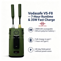 Détecteur de drones Vodasafe VS-F8 à micrologiciel évolutif et compatible avec l'avenir, dispositif de détection de signal de drone extensible avec mise à jour par câble magnétique