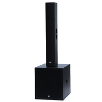 Sistema de Altavoces de Audio DBK DJ, Altavoz de Columna Dual de 5x6.5 Pulgadas con Subwoofer de 18 Pulgadas, Sistema de PA con Altavoz de Bajos Amplificado para Conciertos y Escenarios