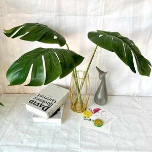 Artificial Turtle Leaves & <b>Large</b> Palm Leaves Single Stem Plants Home Living Room Decor Wholesale - Product Image 1