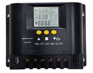 Controlador de Carga Solar <span class=keywords><strong>Santer</strong></span> GM50 2026 de Nuevo Diseño, 12V/24V/48V, 2 Salidas de Fusibles, USB 5V, PWM, 50A, 2400W - Product Image 1