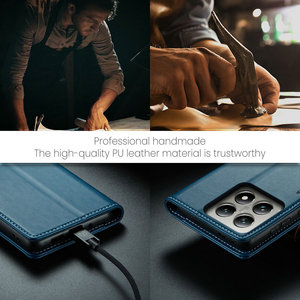 2025 RFID Venta caliente para Xiaomi 14T Pro 13T 12T 11t Funda de teléfono tipo billetera Titular de tarjetas de cuero de alta calidad para Xioami 14t Pro Case - Product Image 4