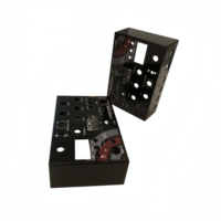 Boîtier d'alimentation pour amplificateur audio split renforcé par sablage en aluminium d'usine OEM Moules pour circuits imprimés Amplificateur de signal