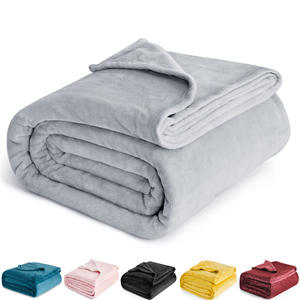Op Maat Gemaakt All Season Lichtgewicht Luxe Microplush Flanel <span class=keywords><strong>Fleece</strong></span> Deken Voor Bed - Product Image 1