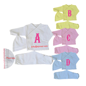 Body per Neonati con Bordo Picot Personalizzato, Bianco, Ricamo Monogramma, Bordo Smerlato, Tutine per Neonati, Set per Neonati con Bordo Picot - Product Image 4