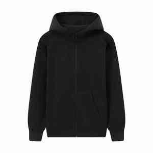 Jersey con capucha y cremallera para hombre de alta calidad, 350g, gran tamaño, 100% algodón, patrón liso personalizado, peso pesado, en blanco, talla XL - Product Image 5