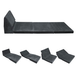 <b>Folding</b> Beanbag Mattress <b>Sofa</b> <b>Bed</b> Foam Mat Multifunctional Rectangular For Camping Picnic Office Nap Adult Child Pet Use - Product Image 5