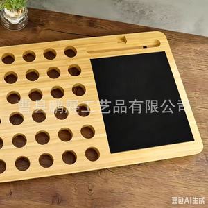 Wooden Laptop Cooler With Mouse <b>Pad</b> And Cooling Stand For Desk Use - Product Image 2