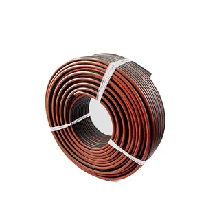 TUV approval dc solar power wire 62930 IEC131 2x10mm2 solar double parallel cable standard electrical twin core PV cable