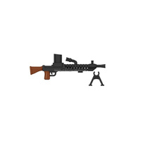 Juego de Armas Militares de la Segunda Guerra Mundial, Pistolas de Juguete 98k AK M1A1 Diseñadas para Minifiguras, Bloques de Construcción, Juguetes para Niños