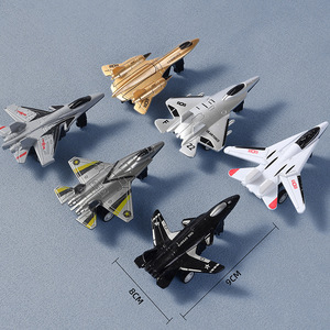 Venta caliente juguetes a granel niños juguetes promocionales avión de combate militar tirar hacia atrás mini avión barato pequeño avión de plástico de juguete - Product Image 6