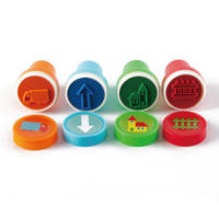 Timbre jouet en plastique pour enfants Shinyway Teacher Encouragement Stamp Set avec motifs personnalisés Toy Stamps