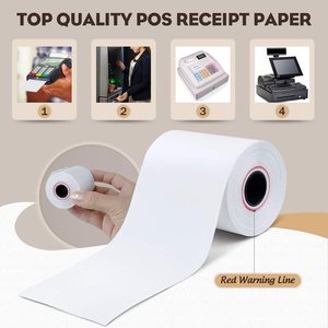 Rouleau de papier thermique en plastique en gros <span class=keywords><strong>2</strong></span> 1/4 x 50 pour imprimante et machine à cartes - Product Image 5