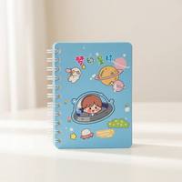 Paquete de 10 Mini Libretas de Bolsillo con Cubierta de Dibujos Animados, 10*8cm, Bloc de Notas con Doble Espiral