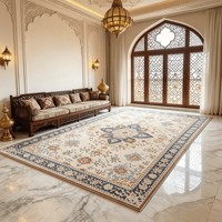 Luxuriöser Vintage Persischer Orientalischer Teppich Traditionelles Arabisches Muster Rutschfester Großer Teppich für Wohnzimmer Heim-Dekoration