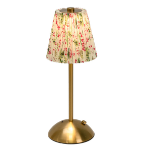 Lampada da Tavolo in Metallo Senza Fili alla Moda, Ricaricabile, con Controllo Touch, Dimmerabile, con Paralume Ovale Plissettato e Corpo in Ferro per Casa o Bar - Product Image 3