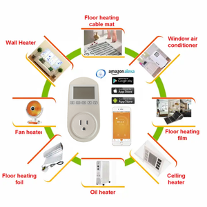 16 ए उच्च गुणवत्ता वाले स्मार्ट वाईफाई थर्मोस्टेट के साथ यूके फ्रान्स सॉकेट तापमान नियंत्रण के साथ इलेक्ट्रिक हीटिंग थर्मोस्टेट - Product Image 5