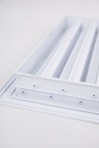 आधुनिक एल्यूमीनियम फिक्स्ड लाउवर ग्रिल आउटफिट के लिए बाहरी और कार्यालय आसान स्थापना और वापसी प्रतिस्थापन - Product Image 4